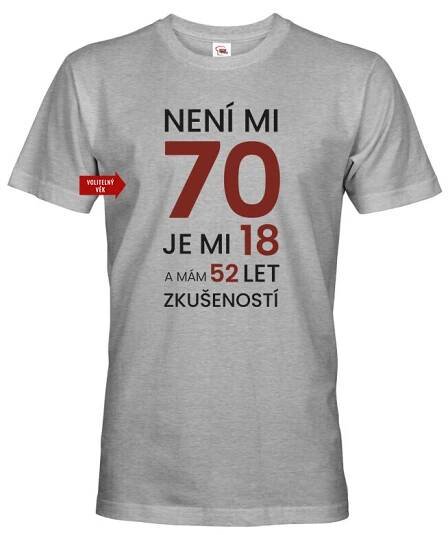 Pánské tričko k 70. narozeninám - ideální dárek k 70. narozeninám