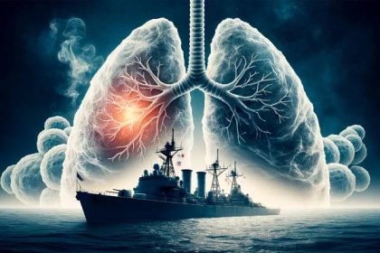 Lung Cancer Navy Veterans Art Concept
