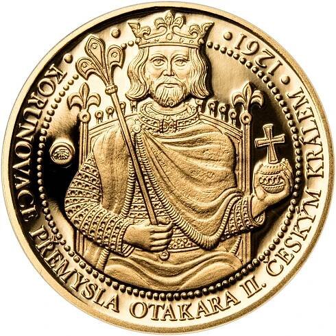 Cena Sada zlatého dukátu a stříbrného odražku Korunovace Přemysla Otakara II. - proof: 11940 Kč