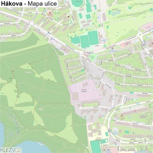 Hákova - mapy | Kurzy.cz