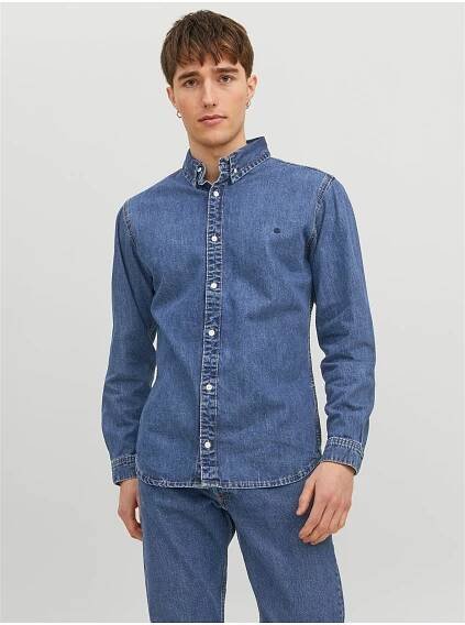 Jack & Jones - Modrá pánská džínová košile Jack & Jones Felix | ZOOT.cz