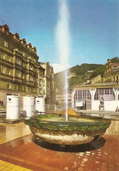 KARLOVY VARY - Vřídlo - Pohlednice místopis