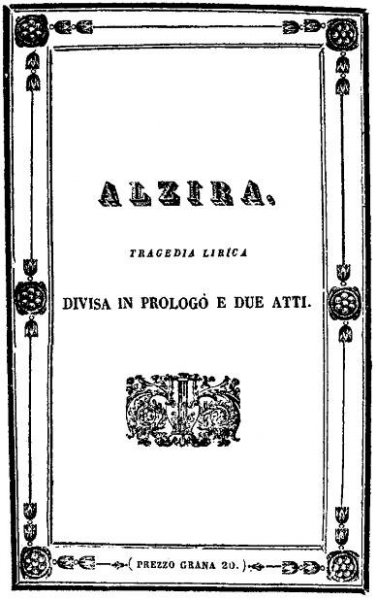 Alzira (opera) – Wikipedie