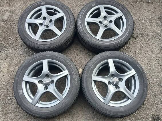 Prodám sadu ALU kol Alutec 185/60R15 zimní - Kadaň - Bazar