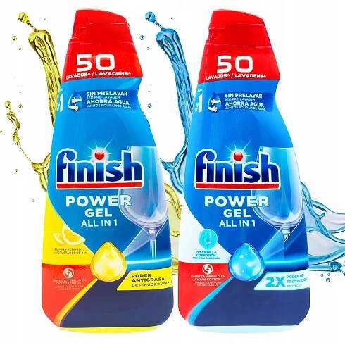 Gel Finish all in one (vše v jednom) do myčky 2x 1L Mix Vůně