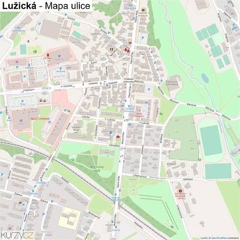 Lužická - mapy | Kurzy.cz
