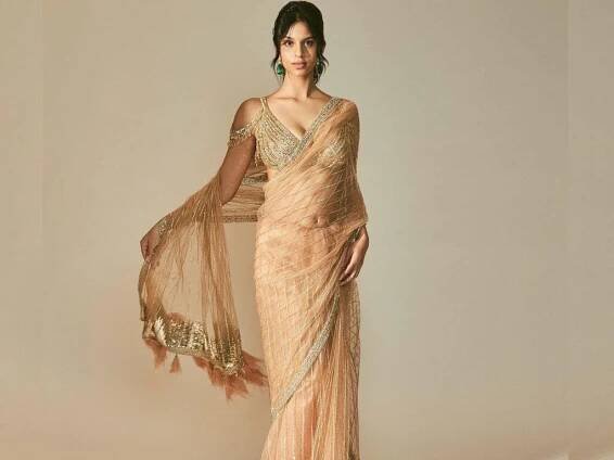 Celeb Style Alert: Suhana Khan's Starlet Sari Style