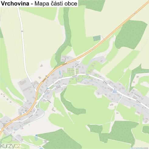 Vrchovina - mapy | Kurzy.cz