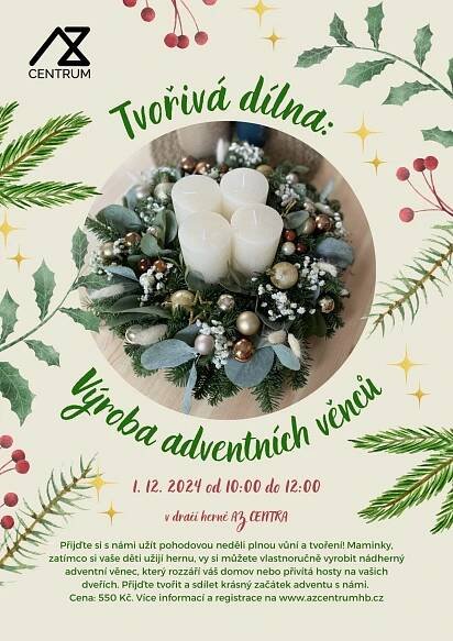 Tvořivá dílna: Výroba adventních věnců