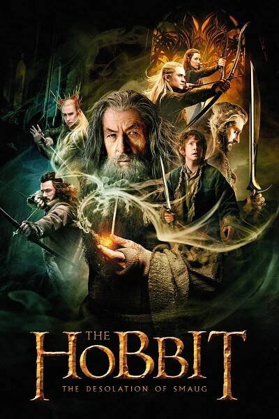 Plakát pro film “Hobit: Šmakova dračí poušť”