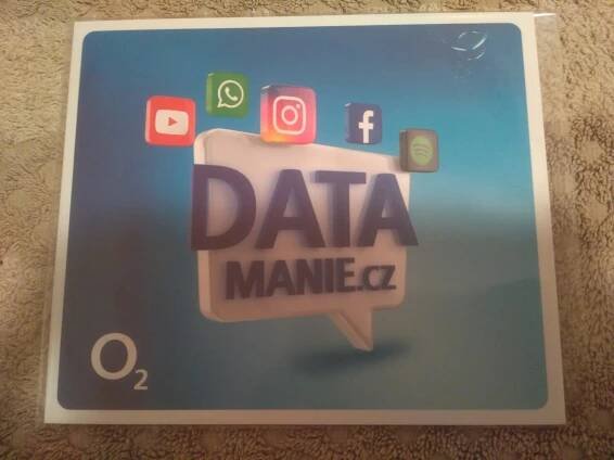 O2 100GB datová SIM KARTA z limitované edice 2023/ BEZ KREDITU!