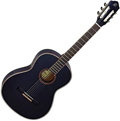 Klasické kytary-velikost 4/4: Ortega R221SNBK 4/4 Black Klasická kytara