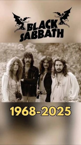Black Sabbath (1968-2025) #nostalgia #sabbath #ozzyosbourne #60smusic #heavymetal #rock #nostalgic
