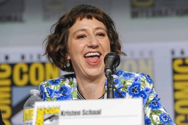 SAN DIEGO, CALIFORNIA - JULY 24: (L-R) Kristen Schaal speaks onstage at FX's 