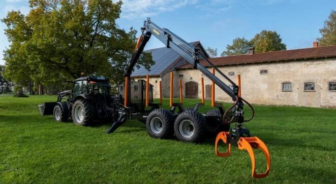 BMF17T2 – Dvounosníkový vyvážecí vlek na dřevo s užitečným zatížením 17 t.