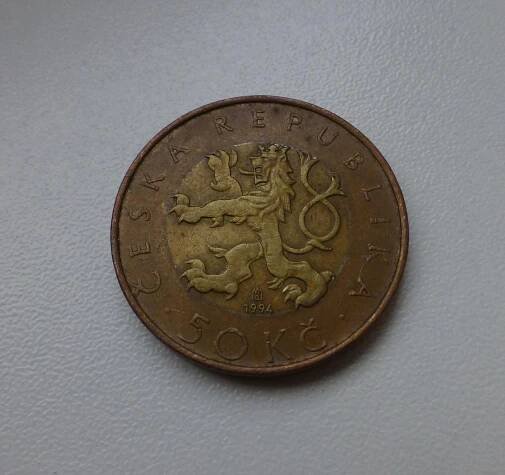 50 Kč 1994 - VZÁCNÁ MINCE - náklad pouhých 99 996 - Od 1 Kč - Numismatika