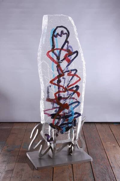 Internal Space - Cast Glass Sculpture — David Ruth Cast Glass