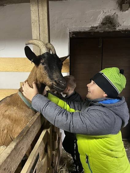 Exkurze 1. a 3. třídy na kozí farmu Zerlina