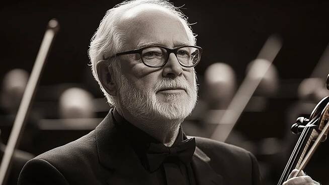 Hudební skladatel John Williams ztvárněný umělou inteligencí (Ilustrační obrázek)