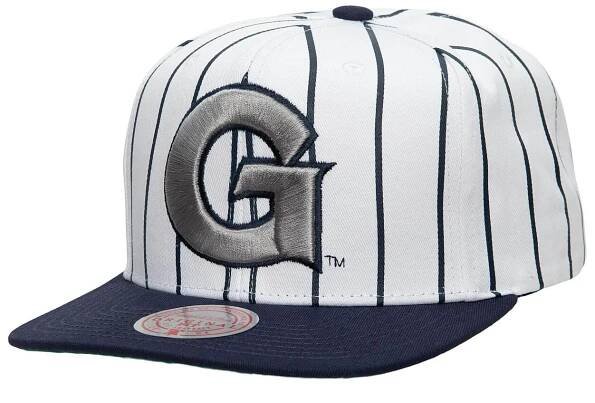Kšiltovka Mitchell & Ness NCAA Retro Pinstripe Snapback Georgetown University White - Snapbacks