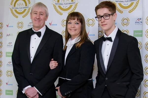 Nicholas Lyndhurst, Lucy Smith and Archie Lyndhurst