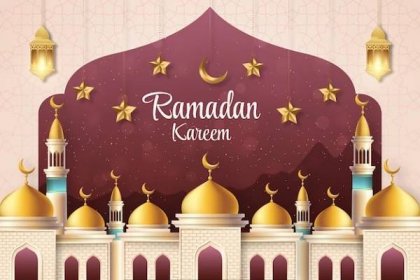 Realistic background for islamic ramadan celebration