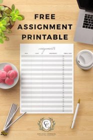 Free College Printables to Start Your Semester | College Compass