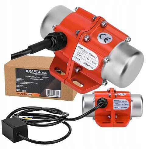 KRAFT&DELE 1 FÁZOVÝ VIBRAČNÍ MOTOR 45 W 3000 OTÁČEK 220 V KD1793