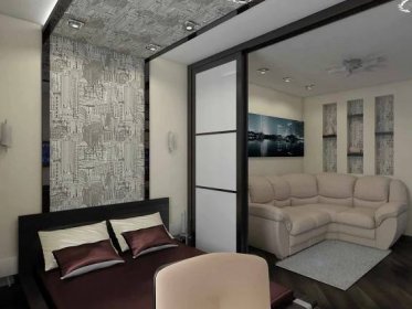 Design obývacího pokoje-ložnice 17 m2. m (45 fotografií): interiér místnosti je 17 m2. m., projekční projekty