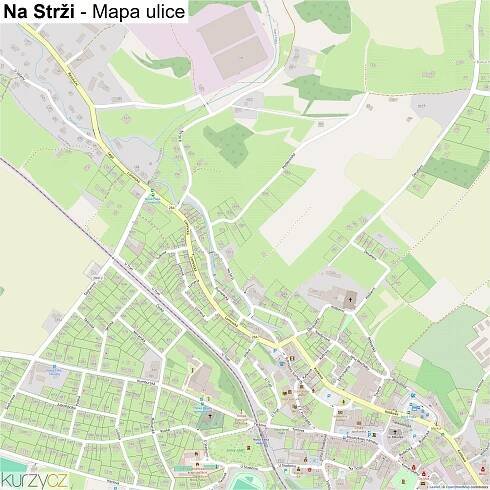 Na Strži - mapy | Kurzy.cz