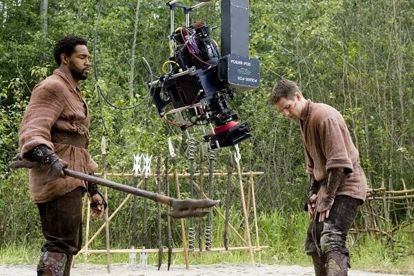 Jason George, Ben Browder - Hvězdná brána - Babylon - Z natáčení