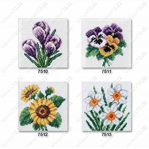 Sada vyšívací 11x11 cm - 7516