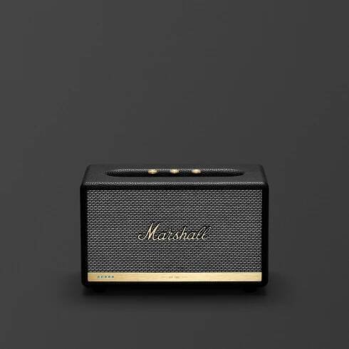 Fonrt facing image of the Acton II Voice with Alexa speaker by Marshall.