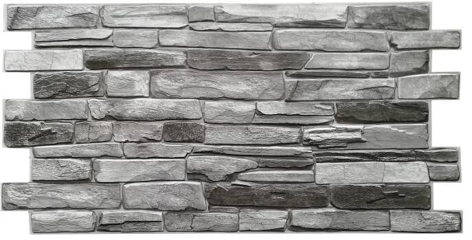 Gray Stone Slate - 3D PVC obklad