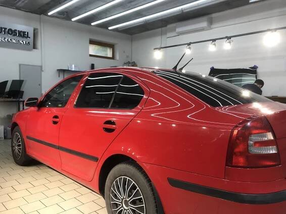 Ukázky tónování skel na Škoda - folieblack.cz