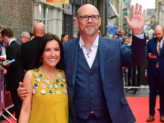 Fiona Ufton and Jason Connery attend the world premiere for 'England is mine' during the 71st Edinburgh International Film Festival on July 2, 2017. 