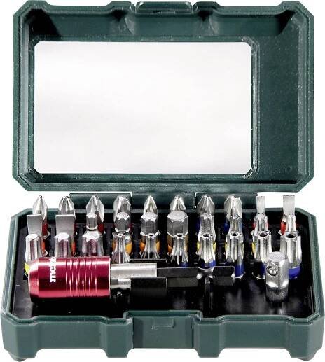 Metabo Promotion 626700000 sada bitů, 32dílná, plochý, křížový PH, křížový PZ, inbus, vnitřní šestihran (TX), hvězda BO