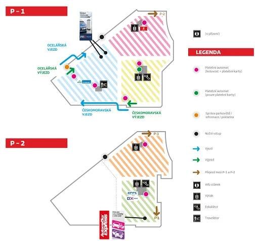Parkovani | Galerie Harfa - Nákupní centrum Praha
