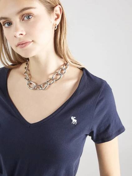 Abercrombie & Fitch Tričko – modrá