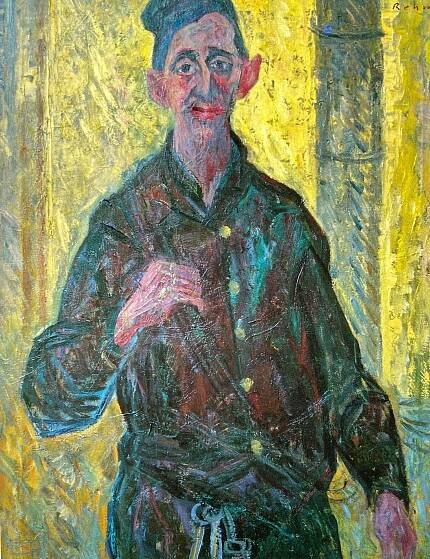 Portrait vom Kaminkehrer L., Ölbild von Helmut Rehm aus dem Jahr 1962