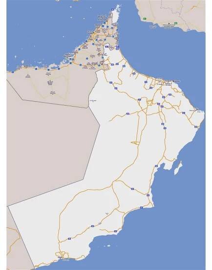 Maps of Oman | Collection of maps of Oman | Asia | Mapsland | Maps of the World