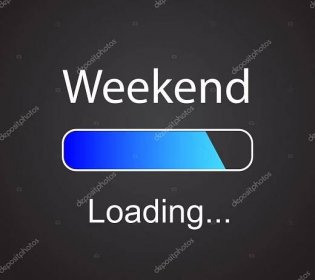 Download - Inscription "loading Weekend" concept illustration background — Illustration