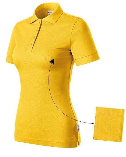 MALFINI® Dámská polokošile Resist Heavy z předsrážené bavlny R21 - žlutá (brand label) z kolekce RIMECK