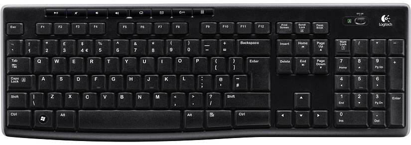 Klávesnice Logitech Wireless Keyboard K270 CZ/SK - černá (920003741)