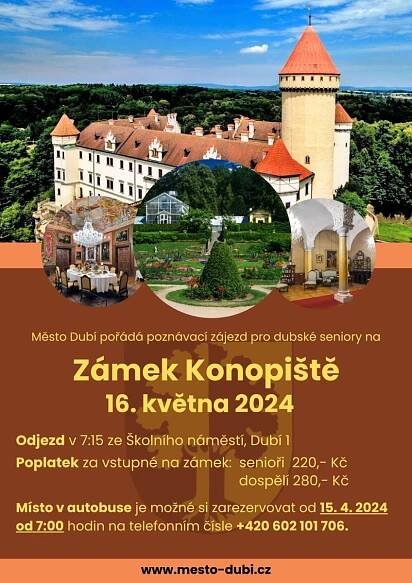 Zámek Konopiště 16. 5. 2024 - Město Dubí