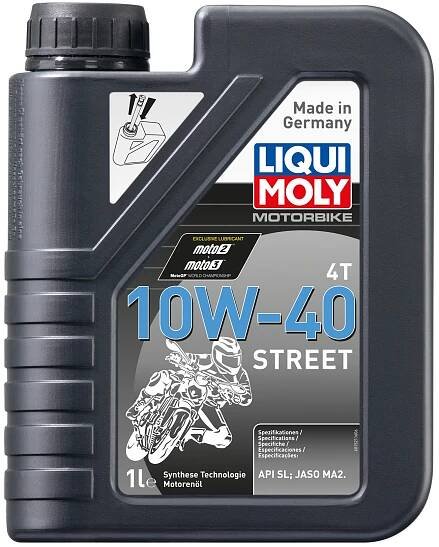 LIQUI MOLY Motorbike 4T 10W40 Street, polosyntetický motorový olej 1 l