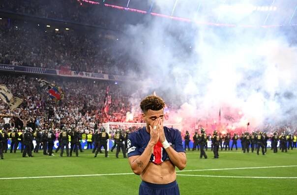 Doue realised he'd just put in one of the final's greatest ever performances