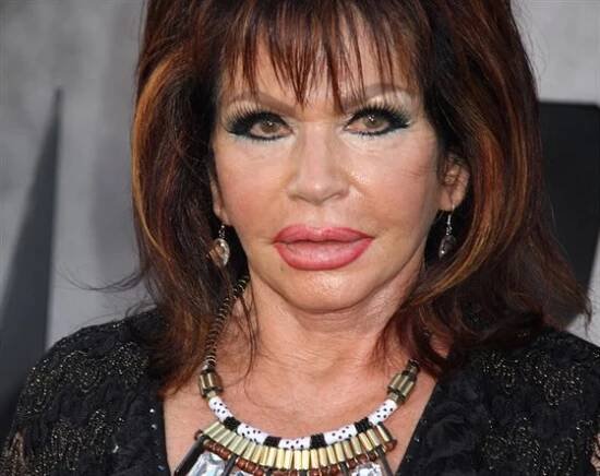 Jackie Stalloneová na premiéře filmu Expendables: Postradatelní 3 (Los Angeles,...