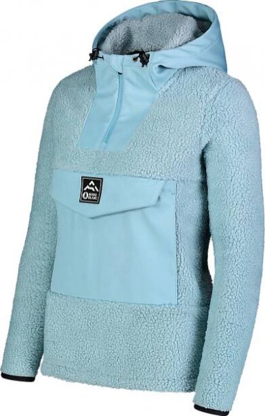 Modrá dámská sherpa fleece bunda BACKSTROKE