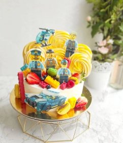 Narozeninový dort pro kluka Lego City | Sweetcakes